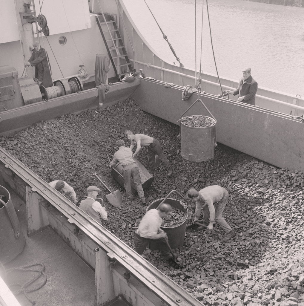 Detail of Coal boat for Coal Board by Manx Press Pictures