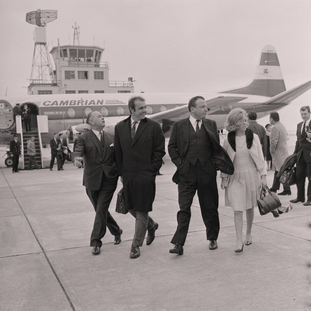 Detail of Sean Connery at Ronaldsway Airport by Manx Press Pictures
