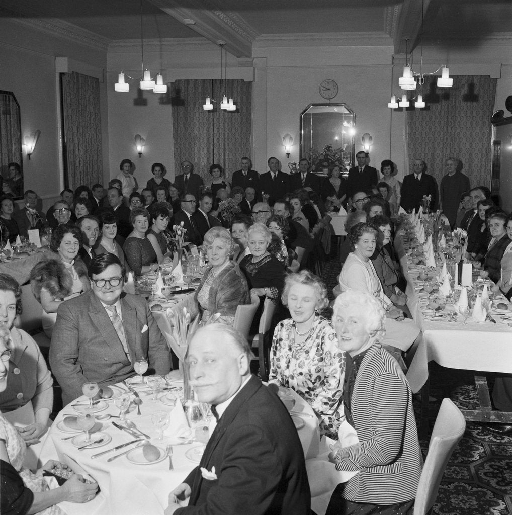 Detail of Isle of Man Civil Defence dinner by Manx Press Pictures