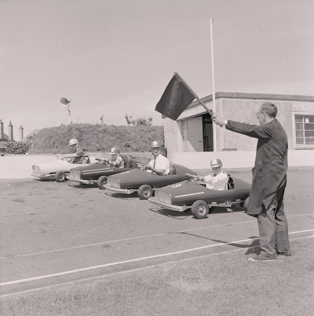 Detail of Onchan go-karts by Manx Press Pictures