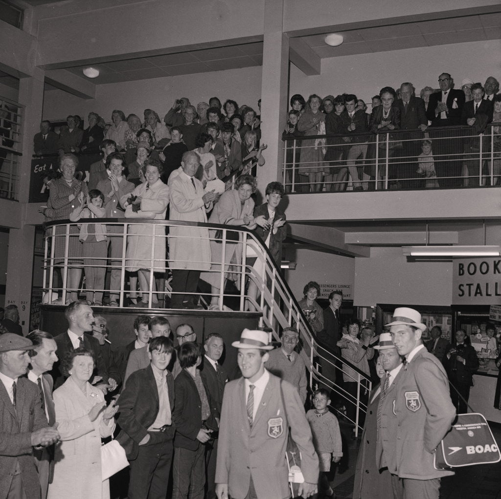 Detail of Empire Games Team arrive at Ronaldsway Airport by Manx Press Pictures