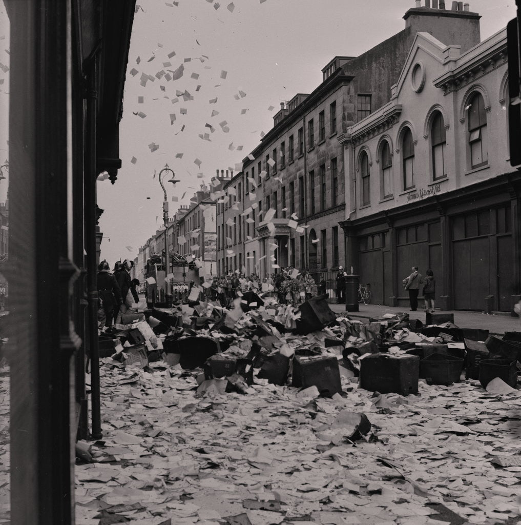 Detail of Athol Street fire by Manx Press Pictures