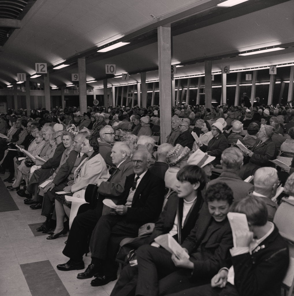 Detail of Hymn singing at the Sea Terminal by Manx Press Pictures