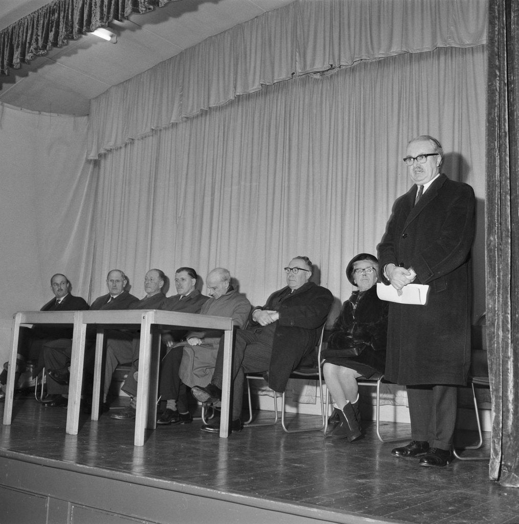 Detail of Buses protest meeting, Onchan by Manx Press Pictures