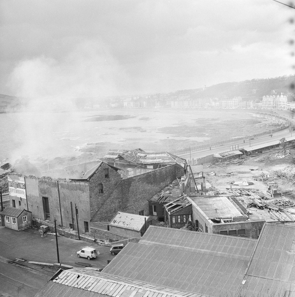 Detail of Demolition of Derby Castle, Douglas by Manx Press Pictures