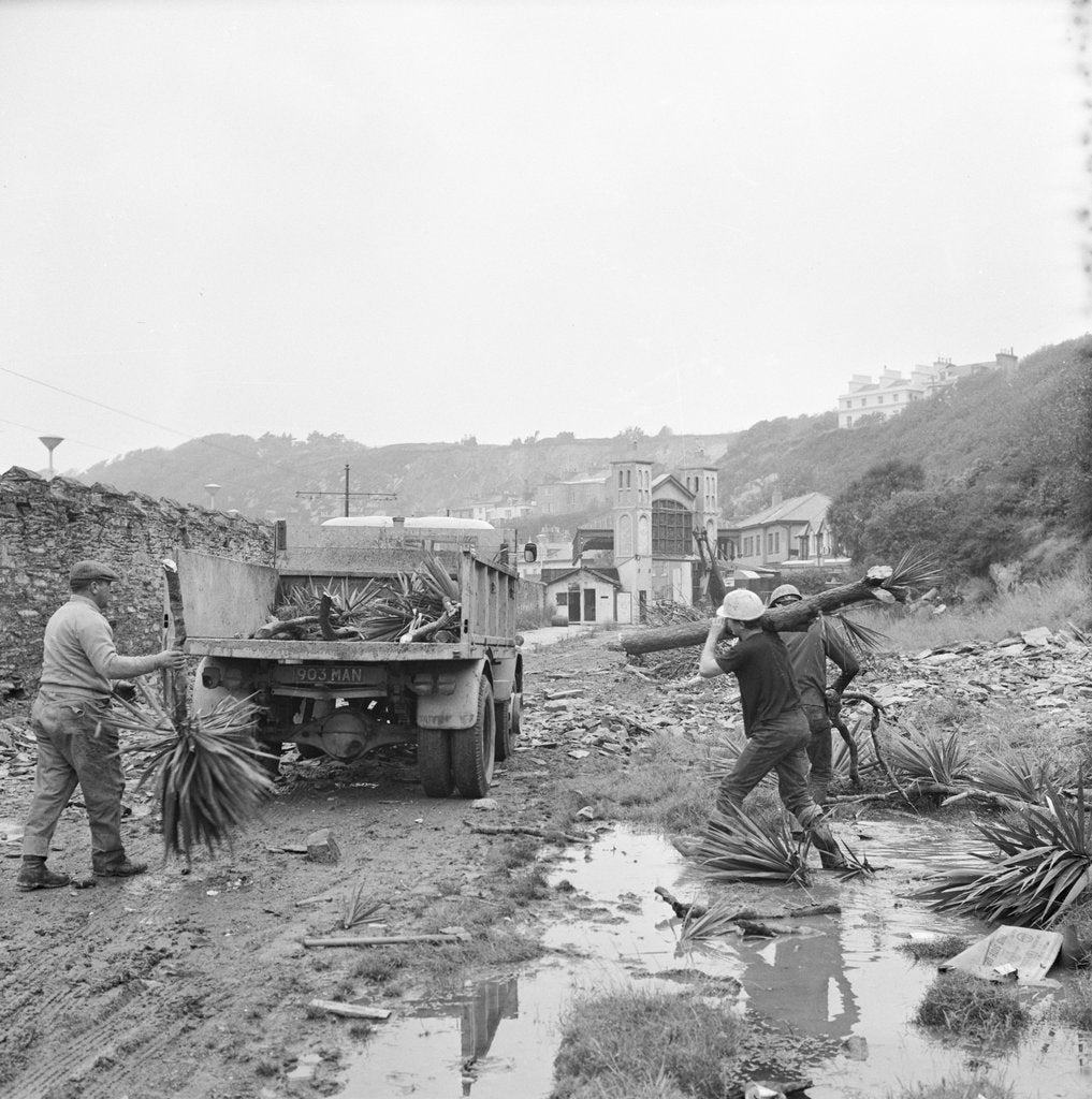 Detail of 'Tidying Up' Derby Castle, Douglas by Manx Press Pictures
