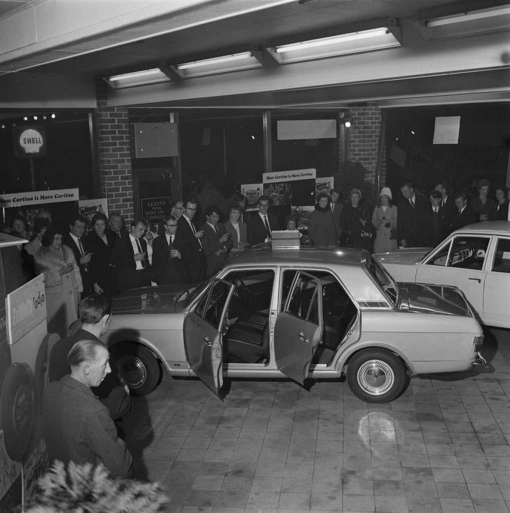 Detail of New Cortina car unveiled,  EB Christian, Isle of Man by Manx Press Pictures