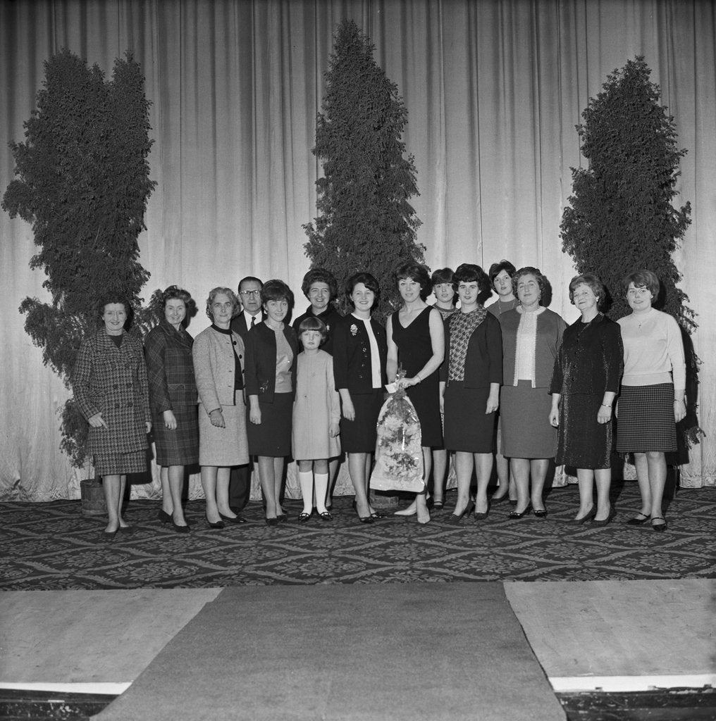 Detail of Co-op fashion show models and helpers, Isle of Man by Manx Press Pictures