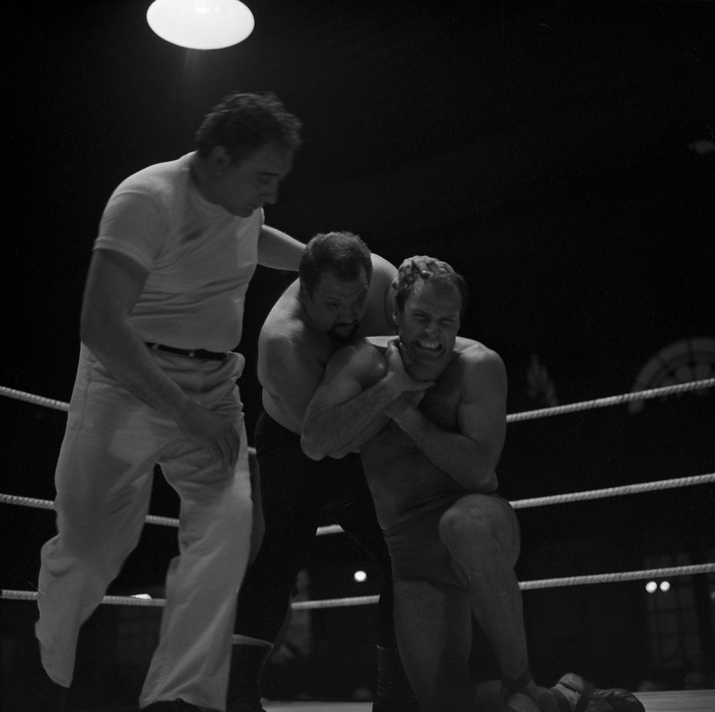 Detail of Wrestling, Palace, Douglas by Manx Press Pictures