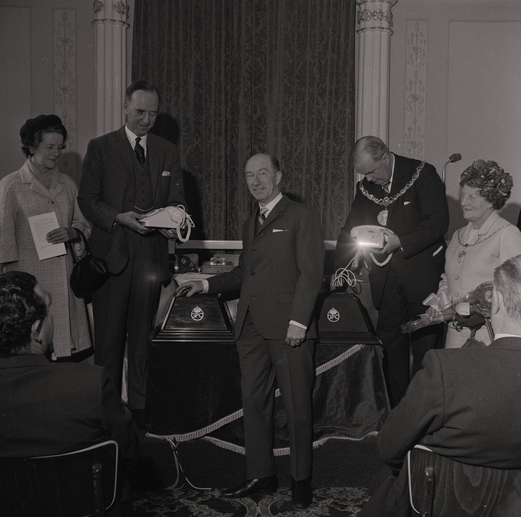 Detail of Opening the Telephone Auto Exchange, Castle Mona by Manx Press Pictures
