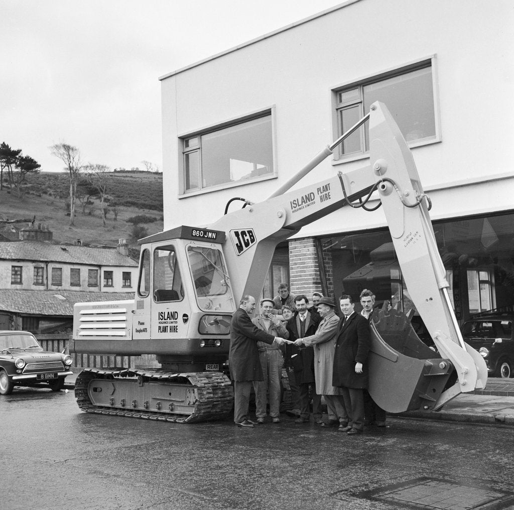 Detail of New JCB digger, EB Christians, Isle of Man by Manx Press Pictures