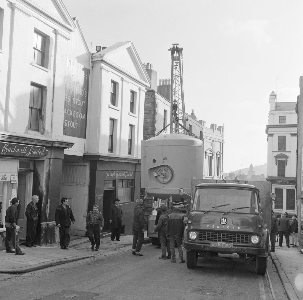 Detail of Guinness vat installed at Bucknall's, Isle of Man by Manx Press Pictures