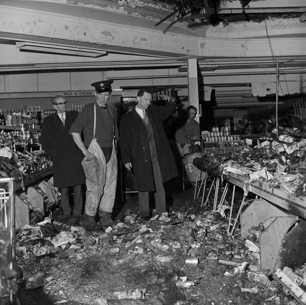 Detail of Fire at Maypole, Strand Street, Douglas by Manx Press Pictures