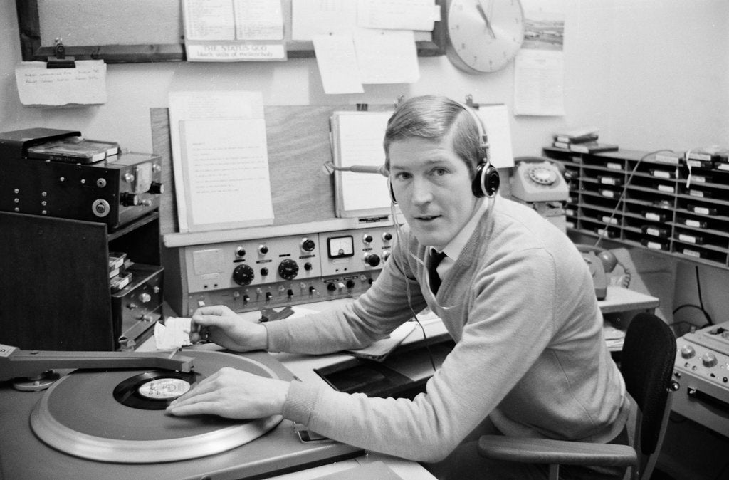 Detail of Manx Radio broadcaster by Manx Press Pictures