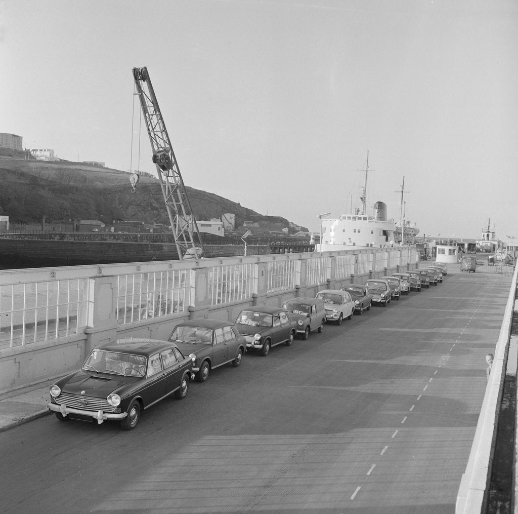Detail of Cars at Douglas Pier by Manx Press Pictures