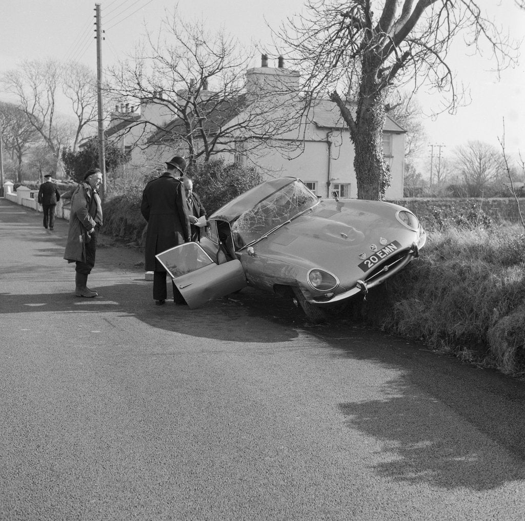 Detail of Car crash at St Johns by Manx Press Pictures