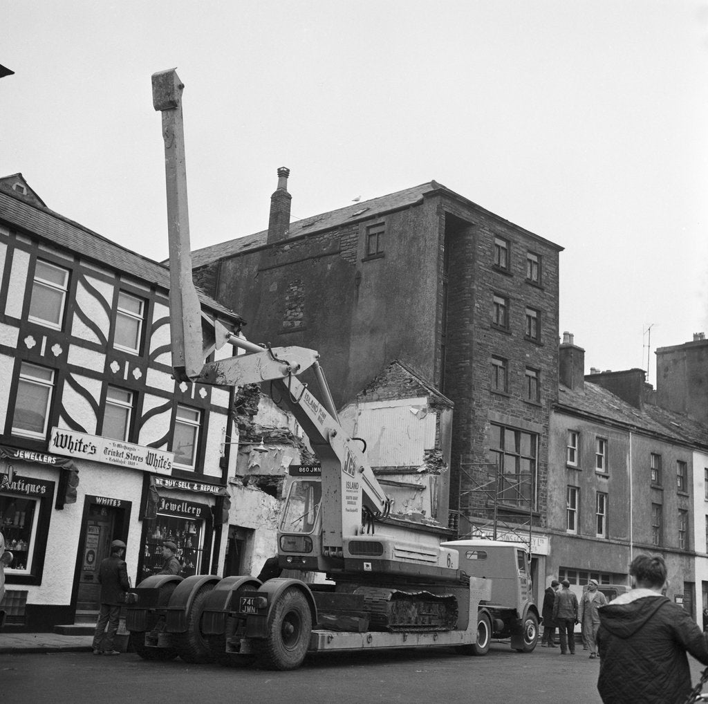 Detail of Demolition 'for EB Christian's', Quay, Isle of Man by Manx Press Pictures