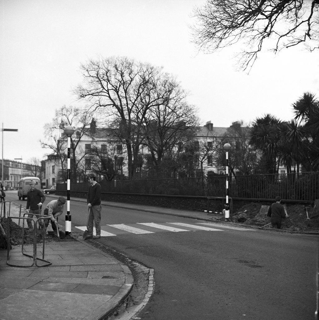 Detail of Beacons lit on pedestrian crossing, Douglas by Manx Press Pictures