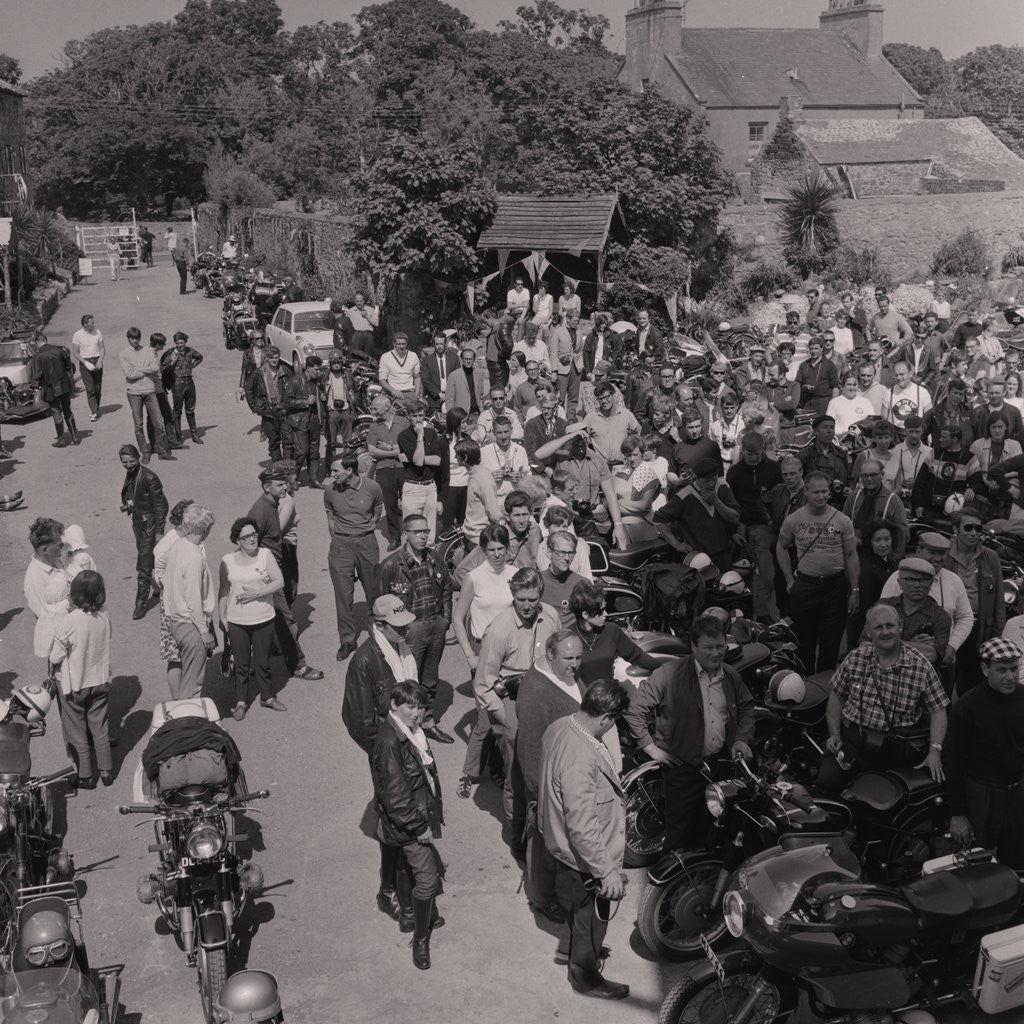 Detail of Vintage Motorcycle Rally, Ramsey by Manx Press Pictures