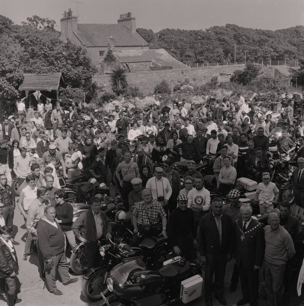Detail of BMW Motorcycle Rally by Manx Press Pictures