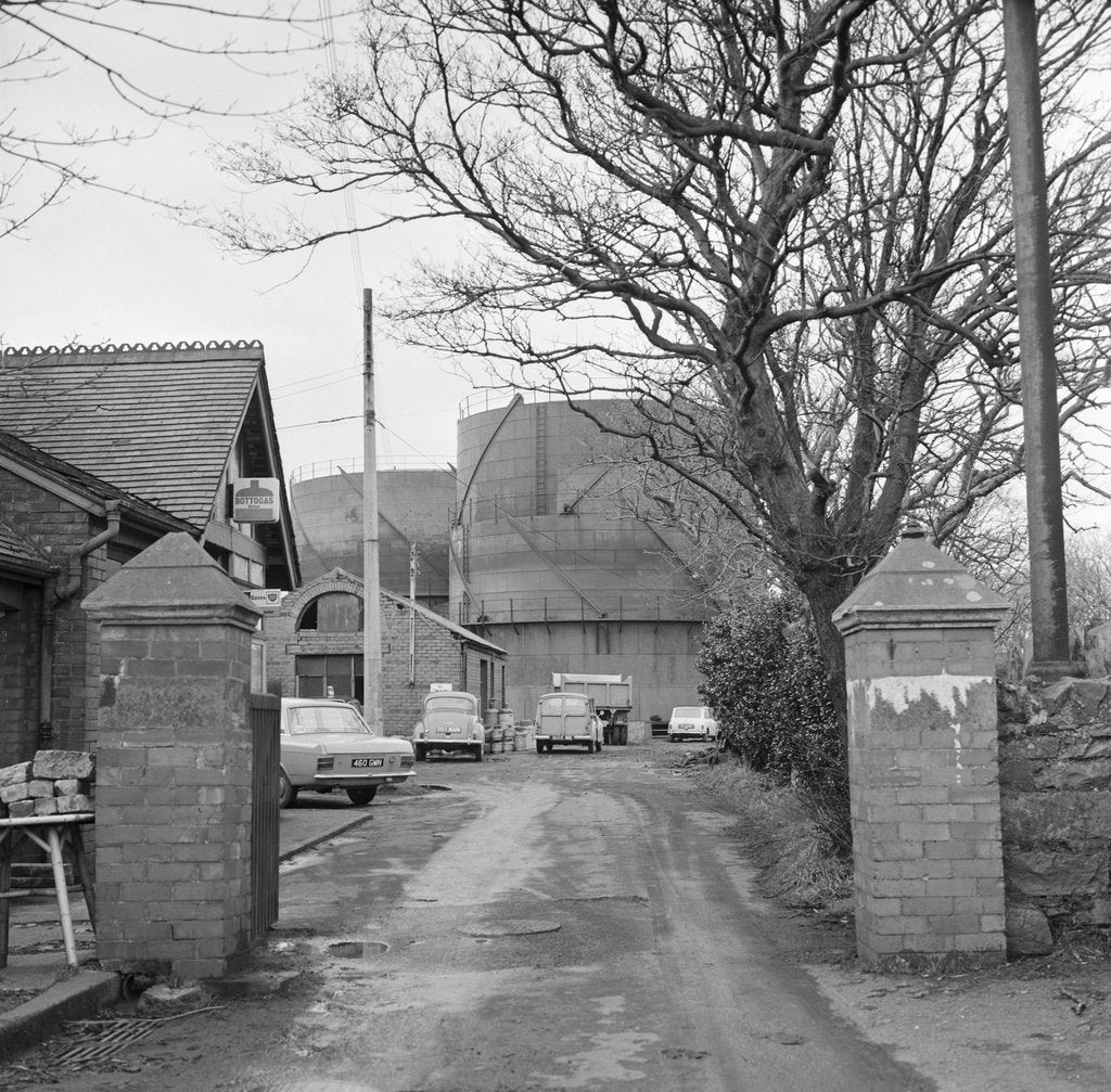 Detail of Port Erin Gas Works 'before clean-up' by Manx Press Pictures