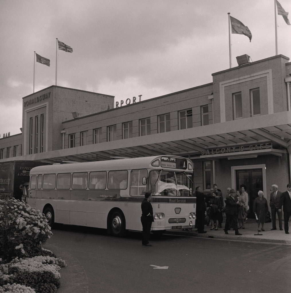 Detail of Bus at Ronaldsway Airport by Manx Press Pictures