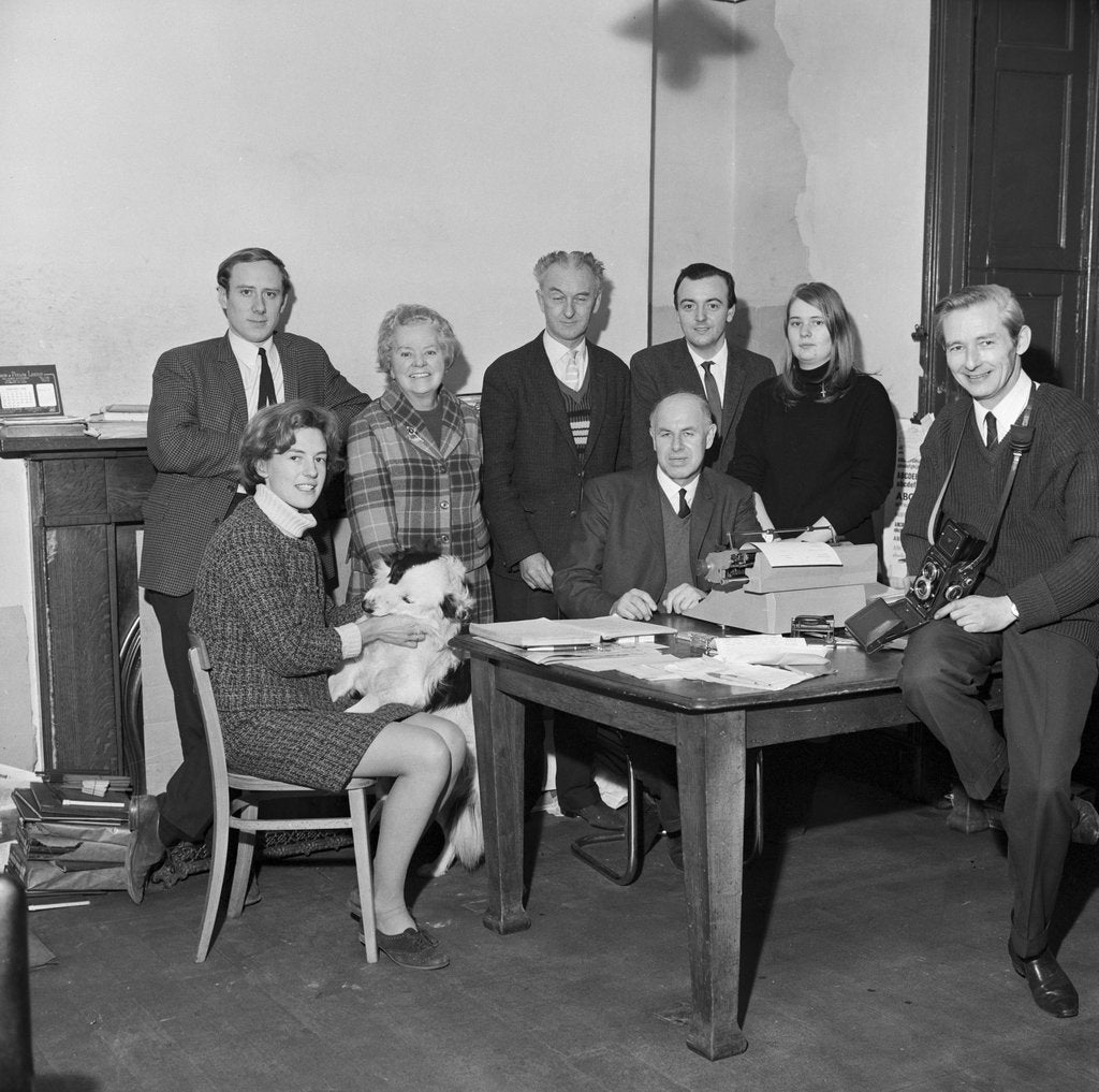 Detail of Isle of Man Times office staff by Manx Press Pictures