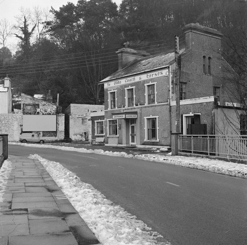 Detail of Coach and Horses public house, Laxey by Manx Press Pictures