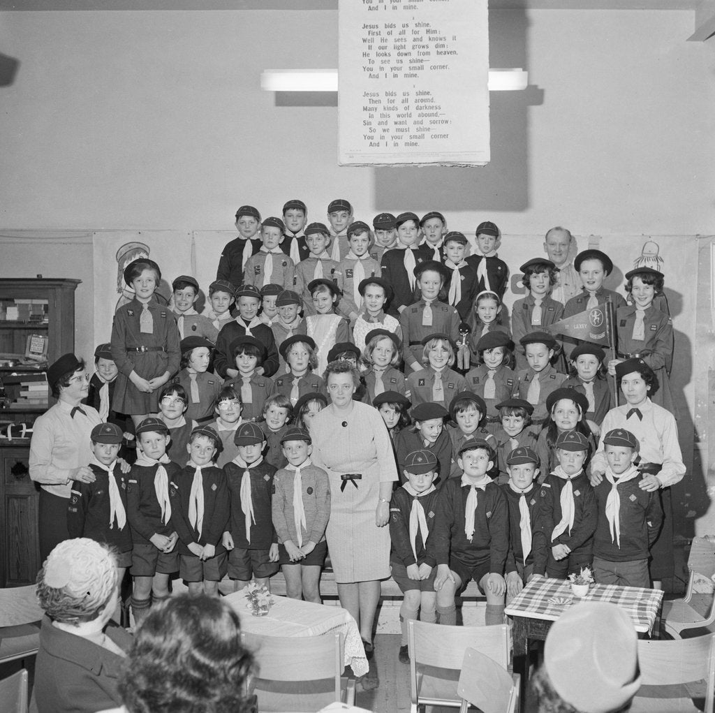 Detail of Laxey Cubs and Brownies by Manx Press Pictures