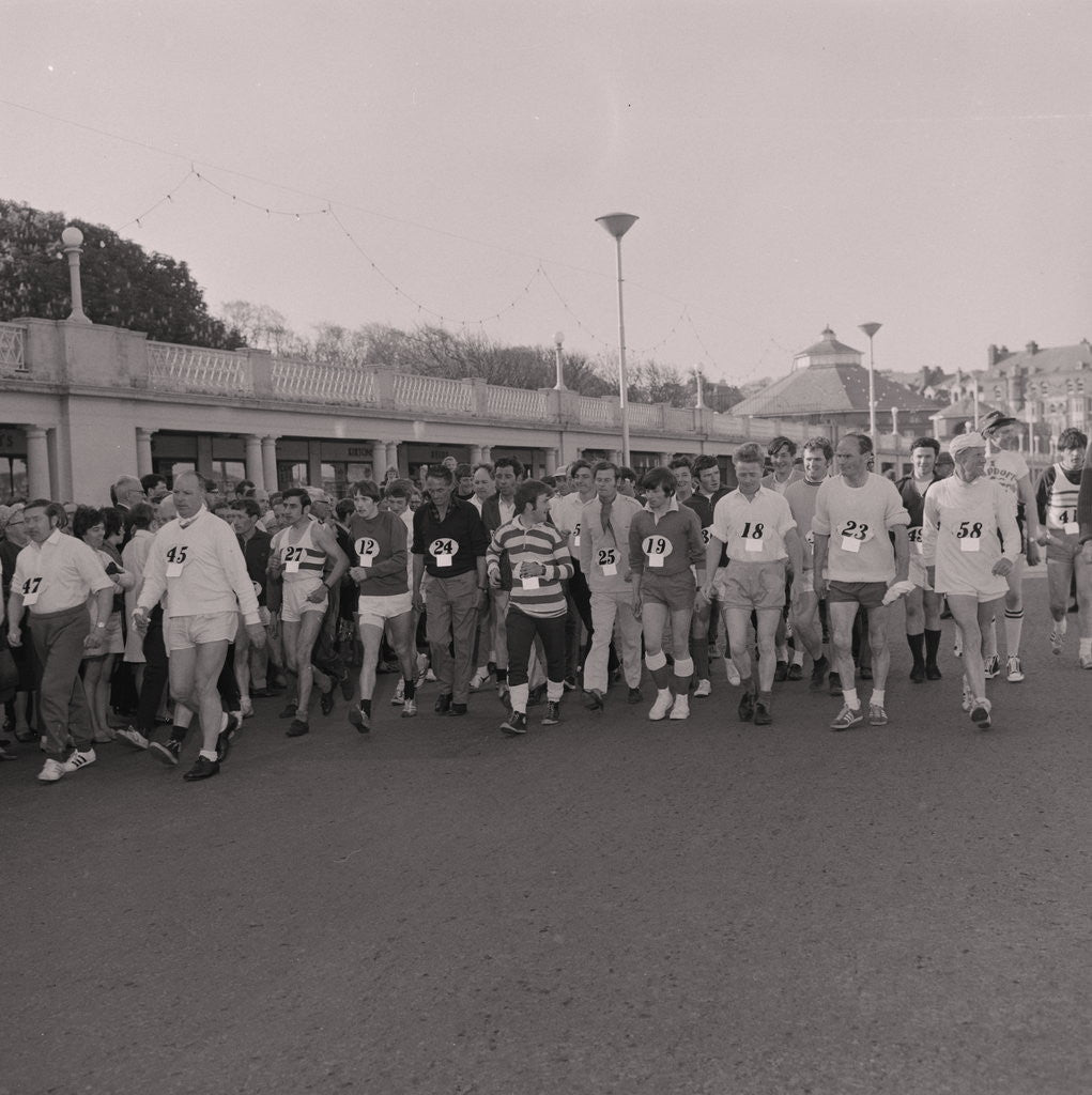 Detail of Start of the Men's Parish Walk by Manx Press Pictures