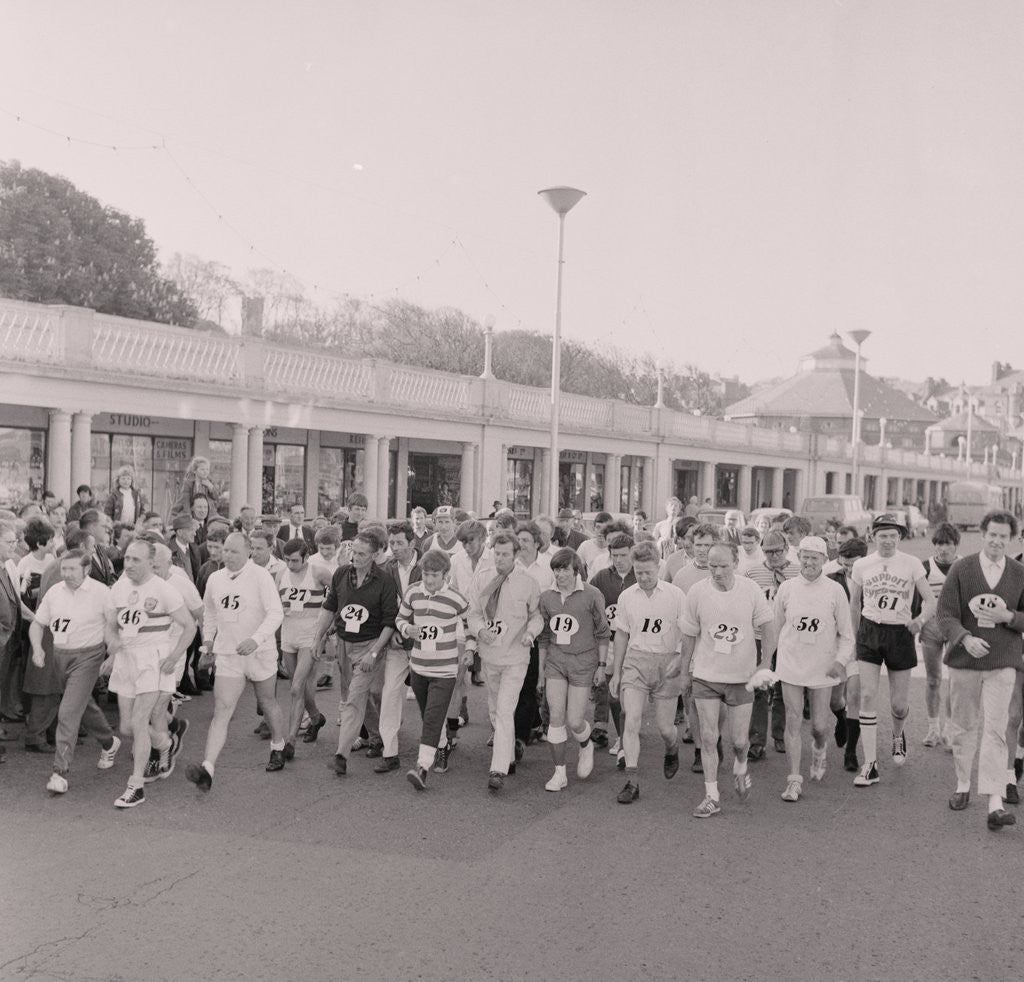 Detail of Start of the Men's Parish Walk by Manx Press Pictures