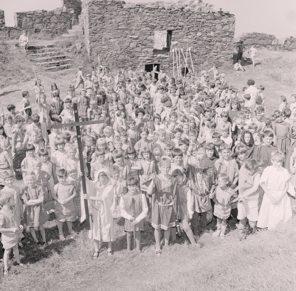 Detail of Peel Pageant, Peel Castle by Manx Press Pictures