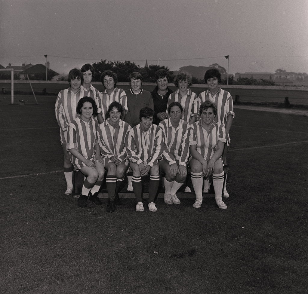 Detail of Women's football team, Onchan by Manx Press Pictures