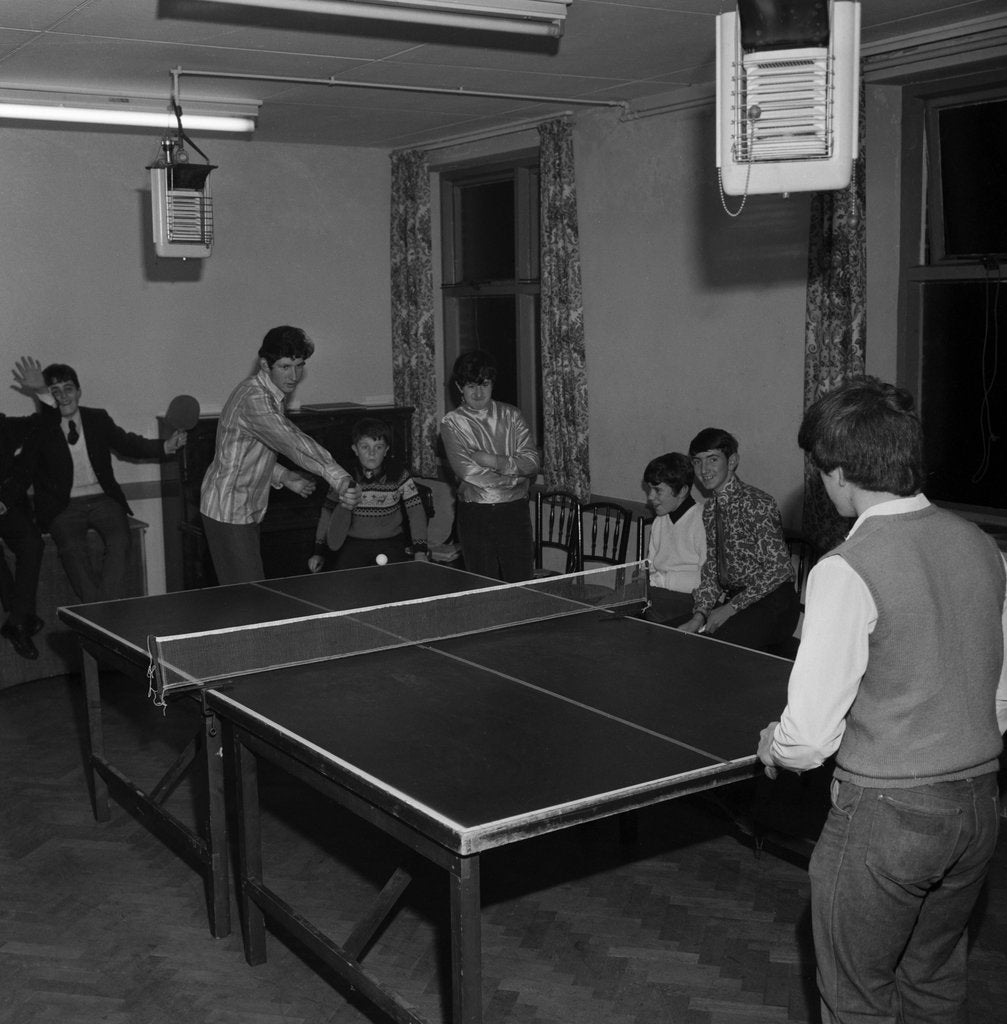 Detail of Table tennis, Onchan Youth Club by Manx Press Pictures