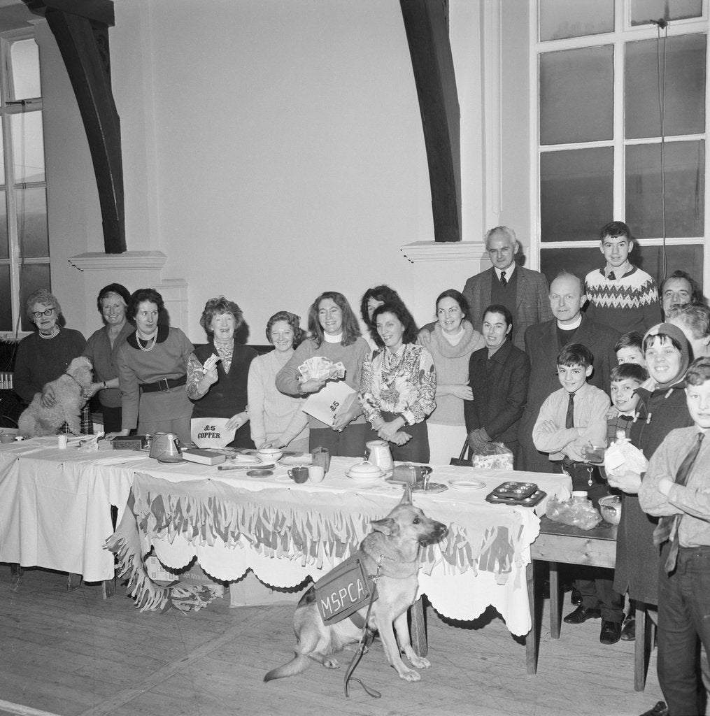 Detail of Manx Society for the Prevention of Cruelty of Animals (MSPCA) Christmas sale of work by Manx Press Pictures