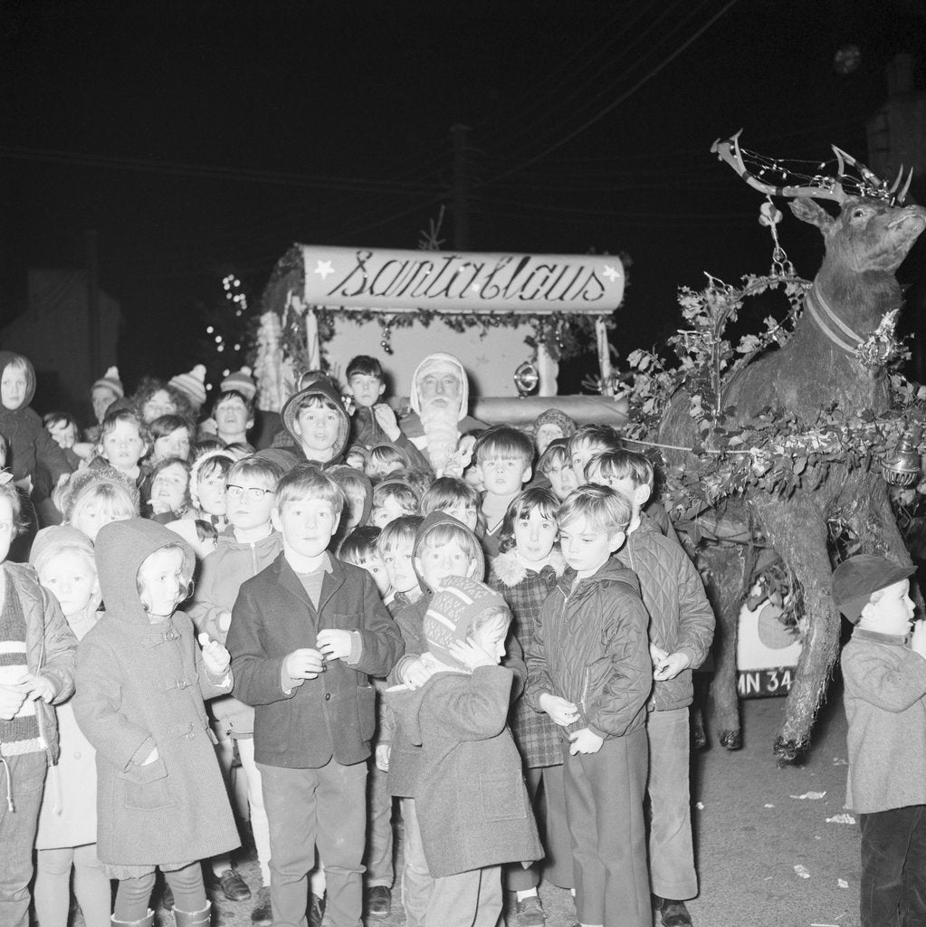 Detail of Santa Claus sleigh, Peel by Manx Press Pictures