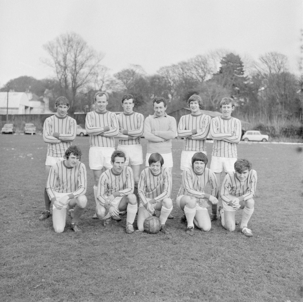 Detail of Old Boys AFC football team, Isle of Man by Manx Press Pictures