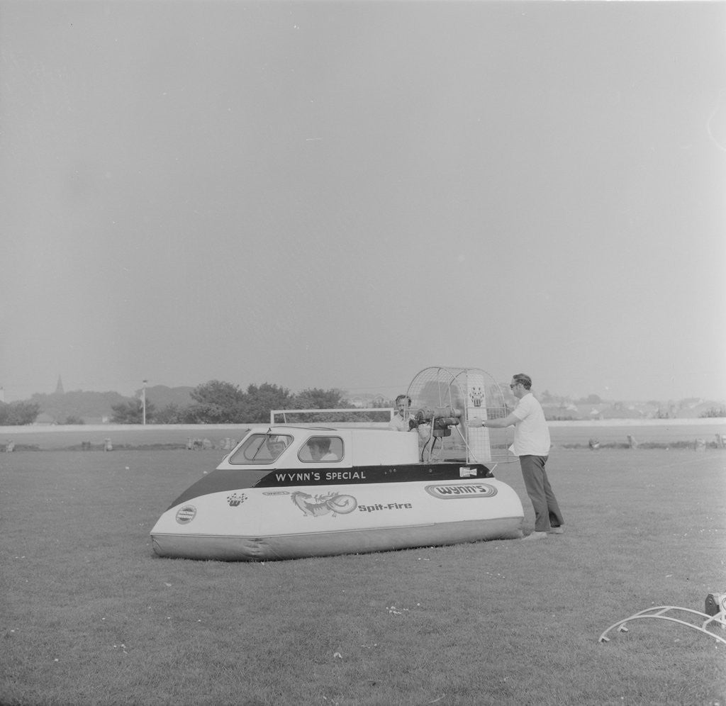 Detail of Hovercraft, Onchan Stadium by Manx Press Pictures