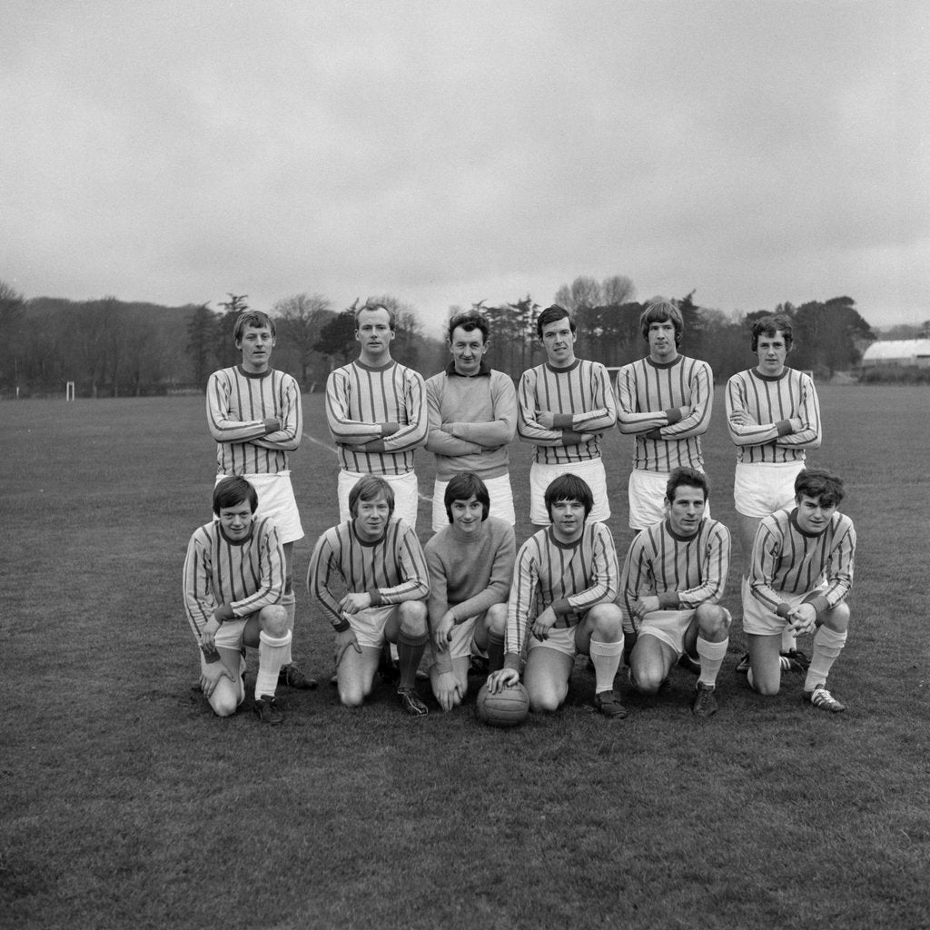 Detail of Men's football Railway Cup Final, Isle of Man by Manx Press Pictures
