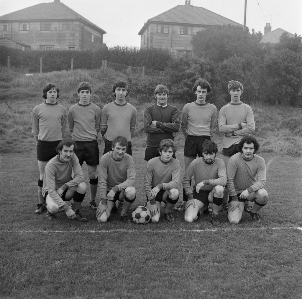 Detail of Ayre United FC football team, Isle of Man by Manx Press Pictures