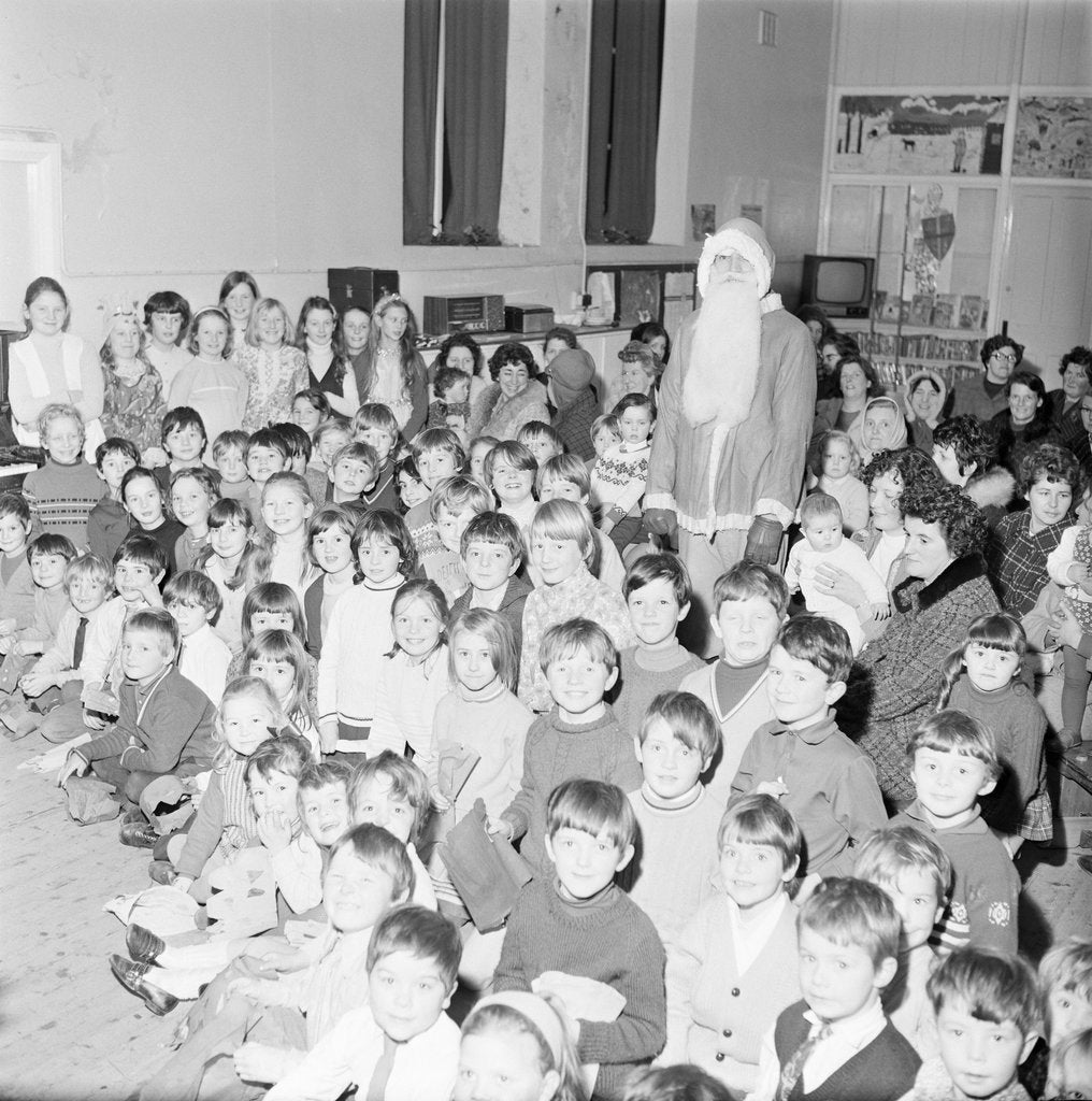 Detail of Father Christmas in Kirk Michael by Manx Press Pictures