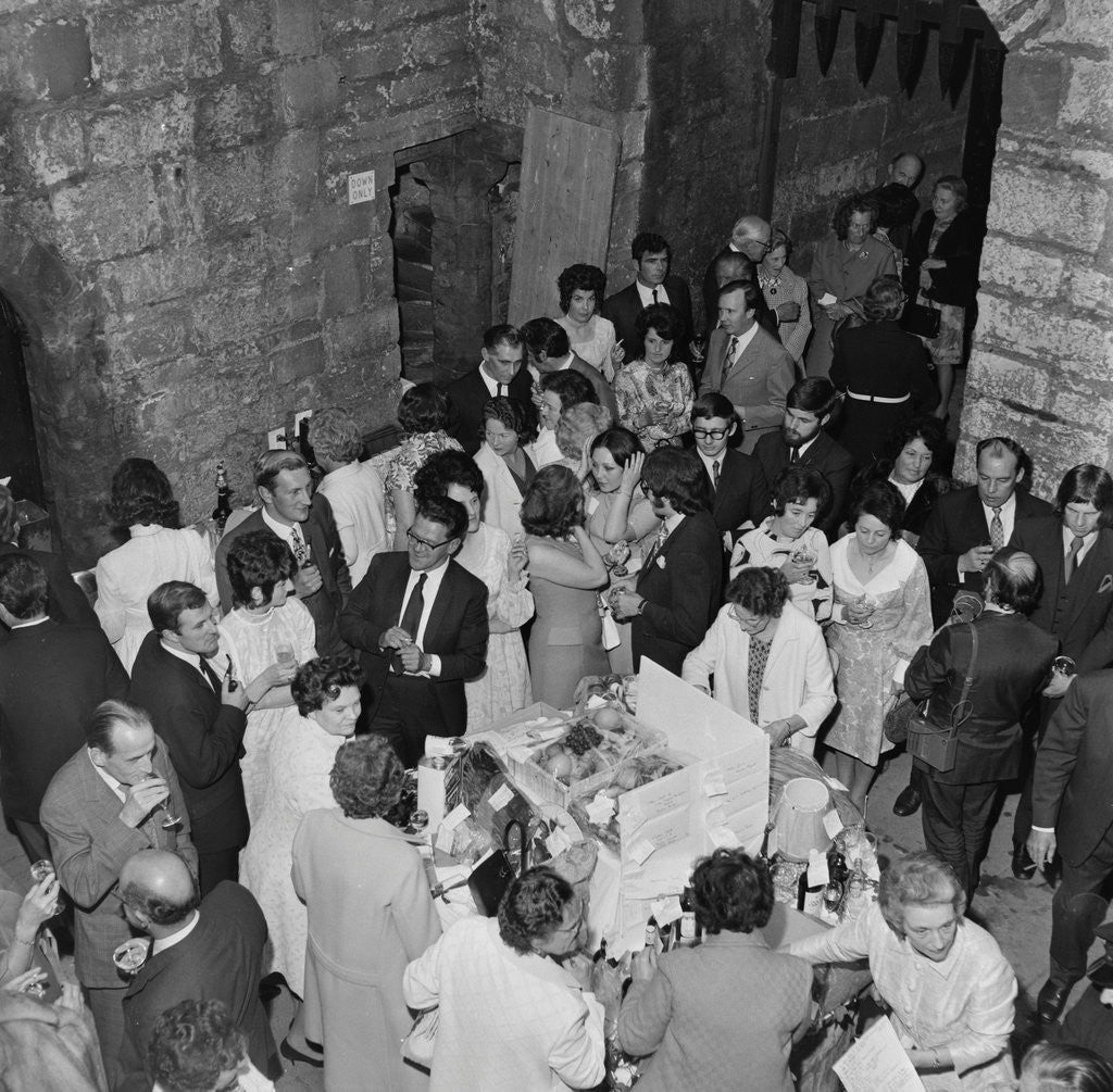 Detail of Cocktail party, Castle Rushen by Manx Press Pictures