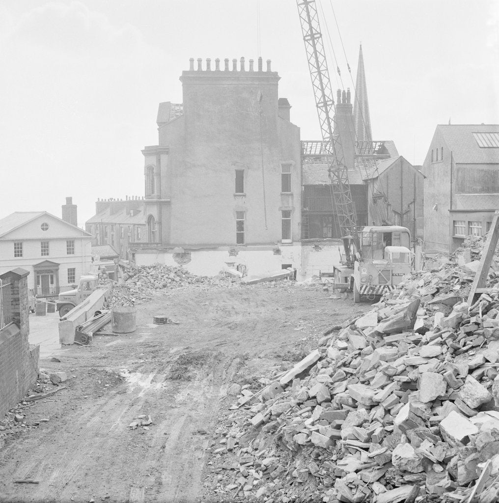 Detail of Demolition of Isle of Man Government Office, Douglas by Manx Press Pictures