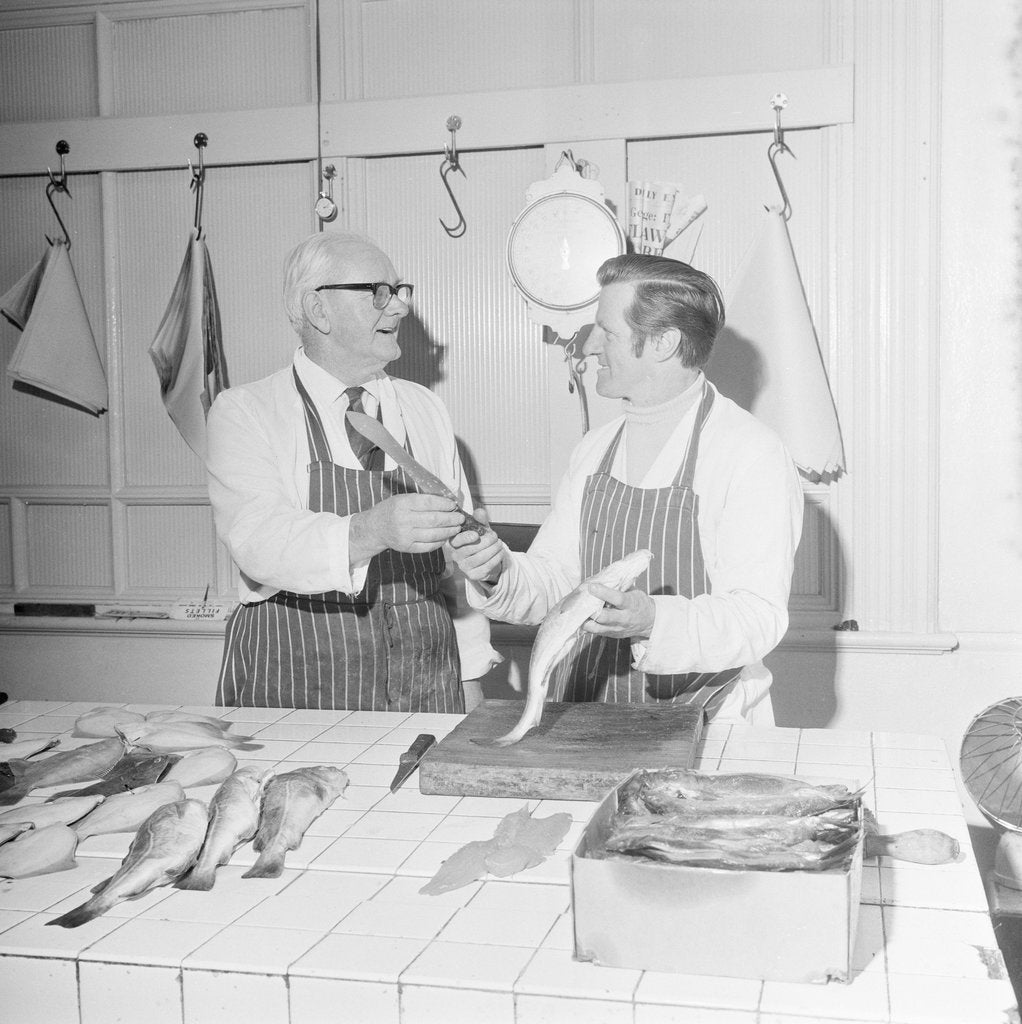 Detail of Retiring fishmonger, Isle of Man by Manx Press Pictures