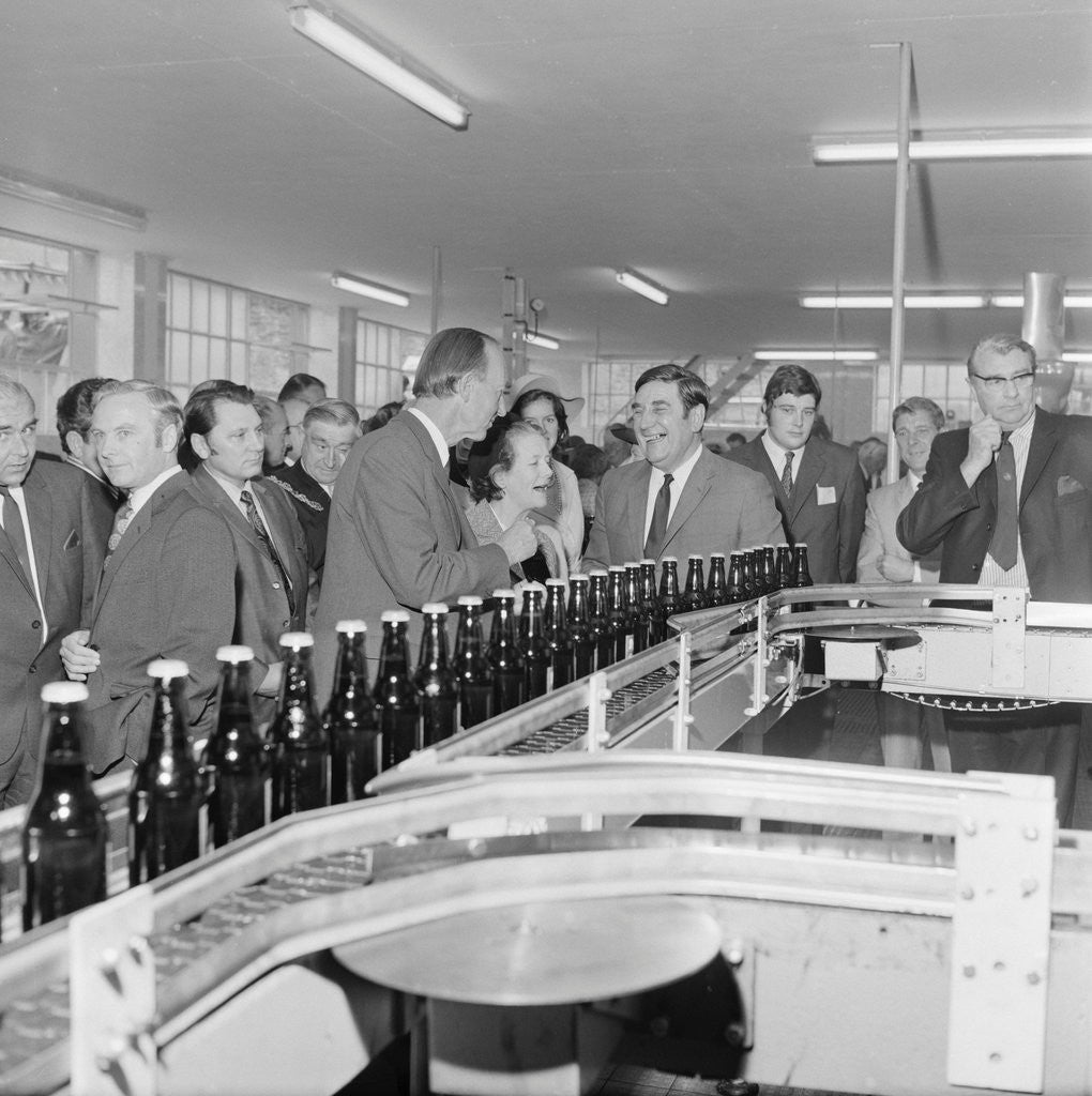 Detail of Opening of Okells Bottling Plant by Manx Press Pictures