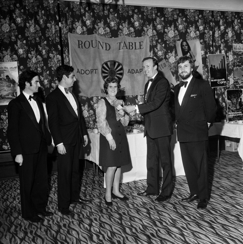 Detail of Round Table Cheese and Wine Party, Isle of Man by Manx Press Pictures