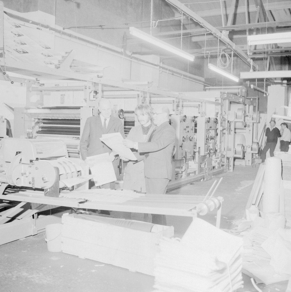 Detail of New printing press, Isle of Man Examiner by Manx Press Pictures