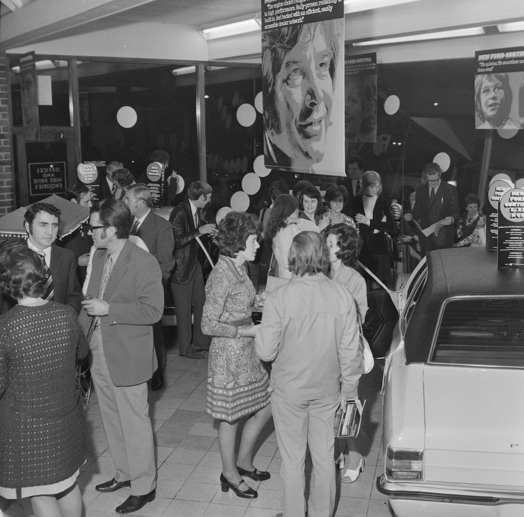 Detail of Launch of the new Ford Cortina motorcar by Manx Press Pictures