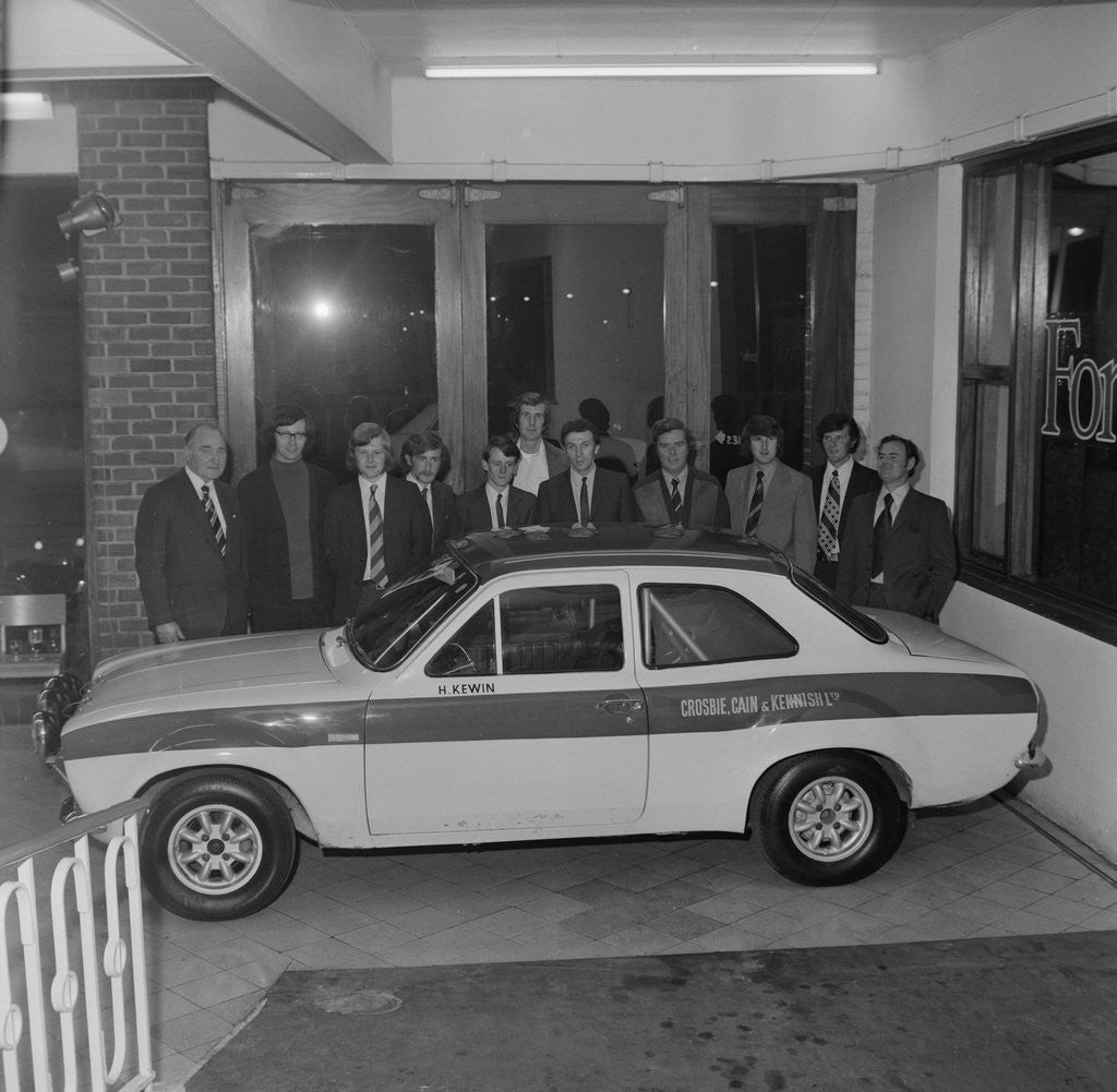 Detail of Ford Escort 1600 Twin Cam motorcar by Manx Press Pictures
