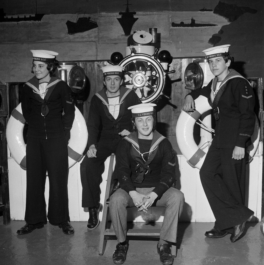 Detail of Sea Cadets 'off on trip', Isle of Man by Manx Press Pictures
